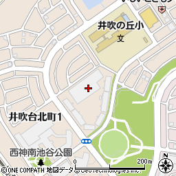 兵庫県神戸市西区井吹台北町周辺の地図
