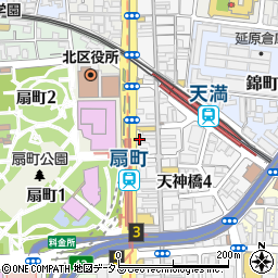 がんこ寿司 天満寿司店周辺の地図