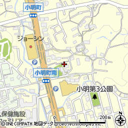 奈良県生駒市小明町808-1周辺の地図
