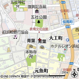 静岡県浜松市中央区栄町95周辺の地図