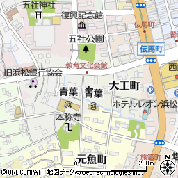 静岡県浜松市中央区栄町周辺の地図