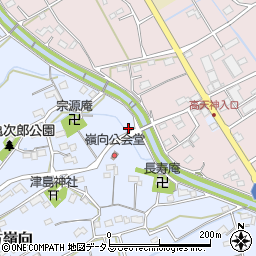静岡県掛川市上土方嶺向485周辺の地図