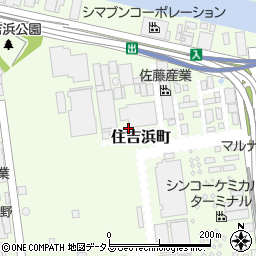 兵庫県神戸市東灘区住吉浜町周辺の地図