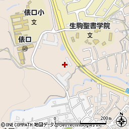 生駒聖書学院　教会周辺の地図