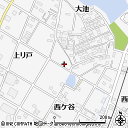 愛知県豊橋市植田町大池周辺の地図