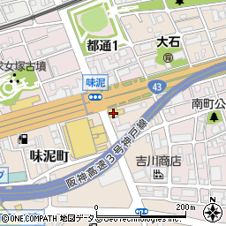 ホンダカーズ兵庫神戸中央店周辺の地図