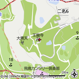 王龍寺周辺の地図