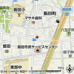 静岡県浜松市中央区飯田町552周辺の地図