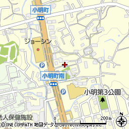 奈良県生駒市小明町806周辺の地図