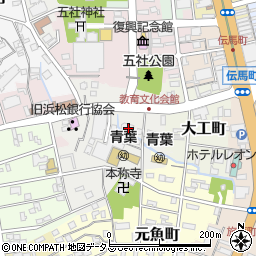 静岡県浜松市中央区栄町89周辺の地図