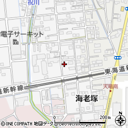 静岡県磐田市海老塚720-2周辺の地図