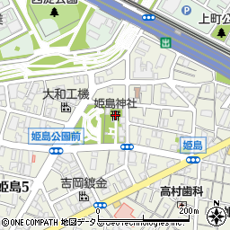 姫島神社周辺の地図