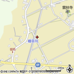 静岡県菊川市棚草598周辺の地図