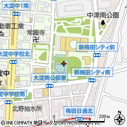 ウェスティンホテル大阪 ロビーラウンジ周辺の地図