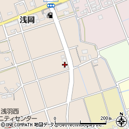 静岡県袋井市浅岡37-1周辺の地図