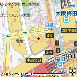 神戸元町ドリア リンクス梅田店周辺の地図