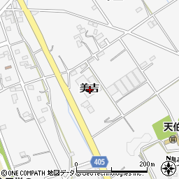 愛知県豊橋市天伯町美吉周辺の地図