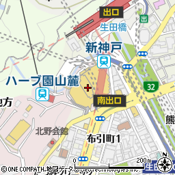 トヨタレンタリース神戸新神戸駅前店周辺の地図