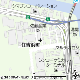 佐藤産業　神戸工場周辺の地図