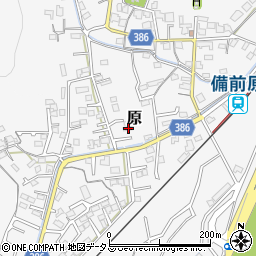 岡山県岡山市北区原1073周辺の地図
