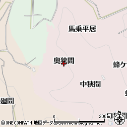 愛知県知多郡南知多町師崎奥狭間周辺の地図