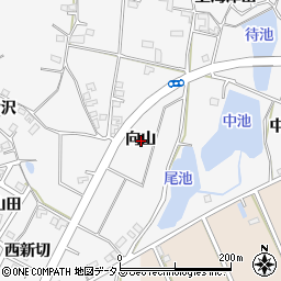愛知県豊橋市植田町向山周辺の地図
