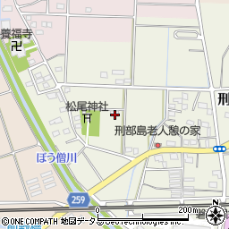 静岡県磐田市刑部島57周辺の地図