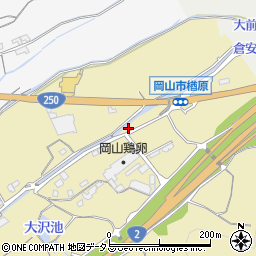 岡山県岡山市東区楢原800周辺の地図