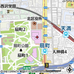 カンテレ扇町スクエア（関西テレビ放送１階）周辺の地図