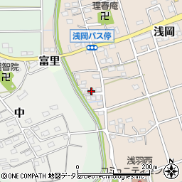静岡県袋井市浅岡269周辺の地図