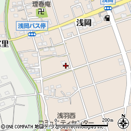 静岡県袋井市浅岡174周辺の地図