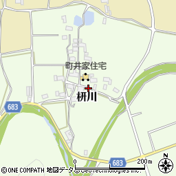 三重県伊賀市枅川周辺の地図