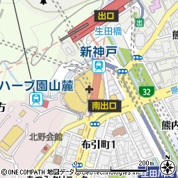 新神戸ウェルネスクリニック周辺の地図