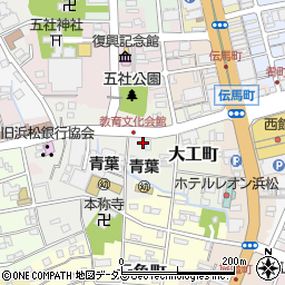 静岡県浜松市中央区栄町70周辺の地図