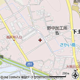 静岡県掛川市下土方107周辺の地図