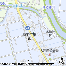 静岡県磐田市大原110周辺の地図