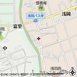静岡県袋井市浅岡269-1周辺の地図