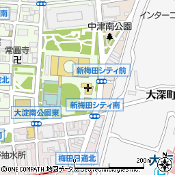 そば 居酒屋 湖中 梅田スカイビル店周辺の地図