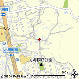 奈良県生駒市小明町832周辺の地図