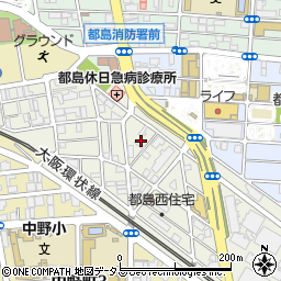 大阪府大阪市都島区都島南通1丁目12周辺の地図