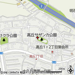 兵庫県明石市大久保町高丘1丁目周辺の地図