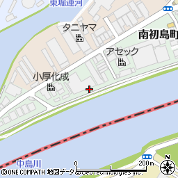 兵庫県尼崎市南初島町周辺の地図
