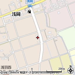 静岡県袋井市浅岡37周辺の地図