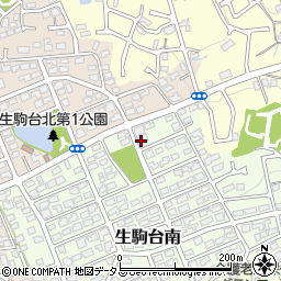 奈良県生駒市生駒台南134周辺の地図