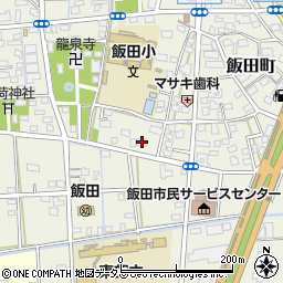 静岡県浜松市中央区飯田町579周辺の地図