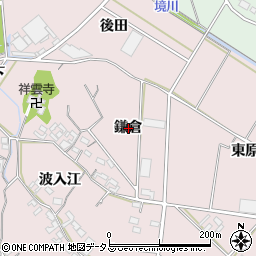 愛知県豊橋市老津町鎌倉周辺の地図