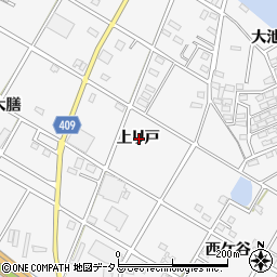 愛知県豊橋市植田町上リ戸周辺の地図