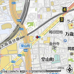 大阪府大阪市北区堂山町18-1周辺の地図