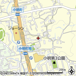 奈良県生駒市小明町816-2周辺の地図