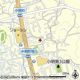 奈良県生駒市小明町816周辺の地図